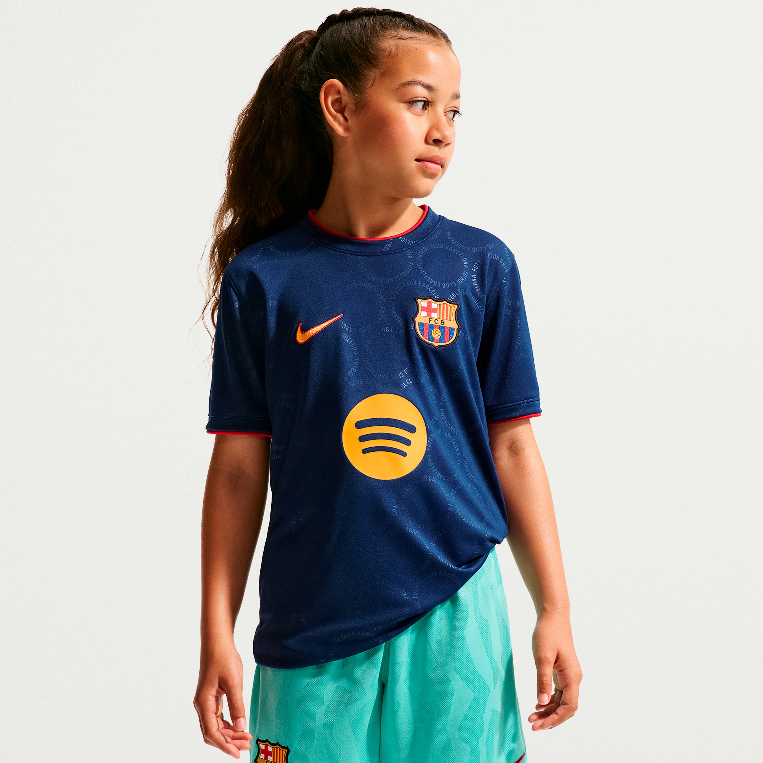 [SJH] Barcelona Youth 2026/27 Dri-FIT Pre-Match Jersey Top - Royal