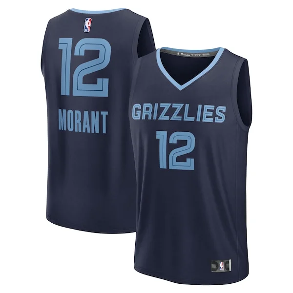 Pro-Grade Ja Morant MEM NBA Jersey - Navy - Value Deal - Fan Favorite