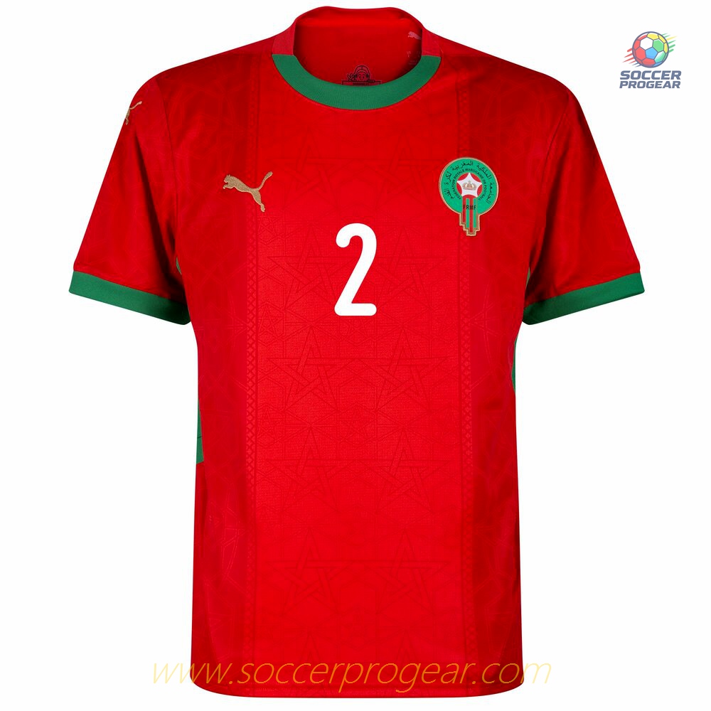 Morocco Home Team Soccer Shirt 2025 Collection 2026 Hakimi