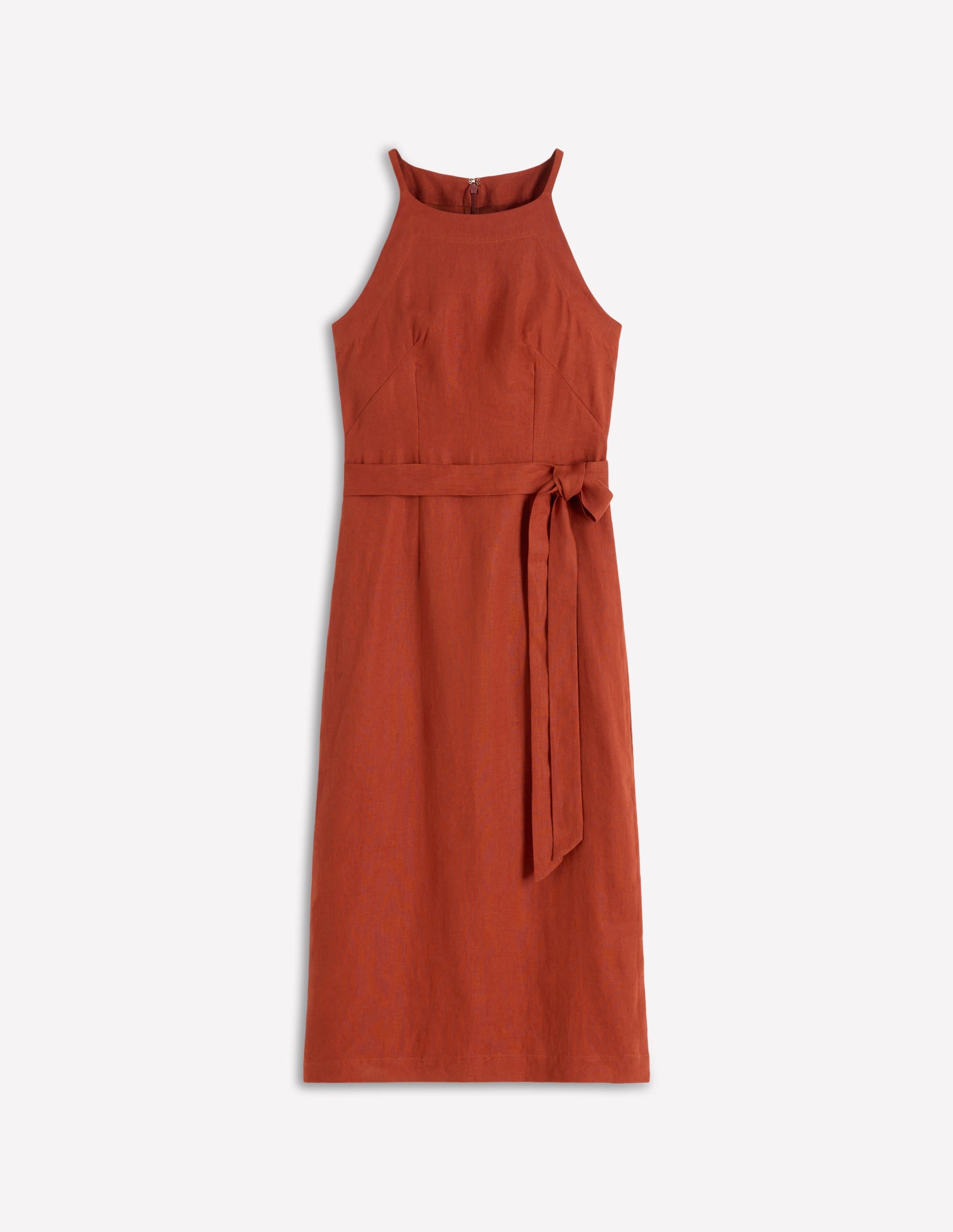 Rosa Halter Linen Midi Dress