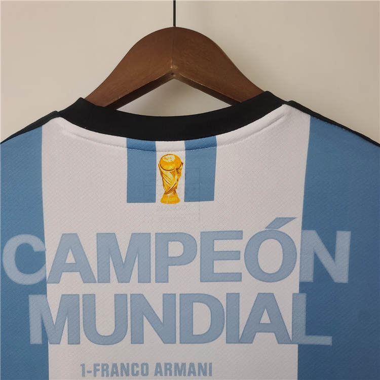 Breathable Argentina 2022 Champion Commemorative Soccer Jersey