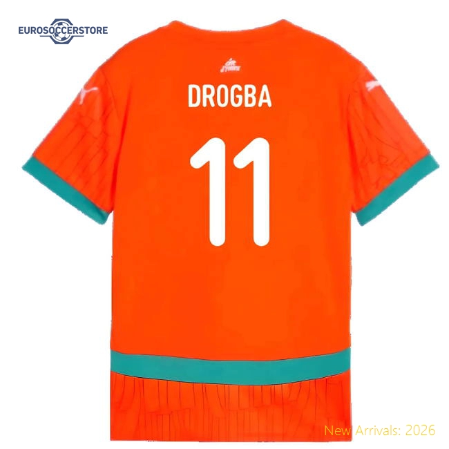 2024-2025 Ivory Coast Home Shirt (Kids) (Drogba 11)