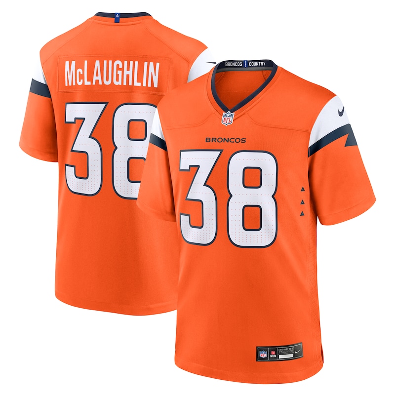 None Jaleel McLaughlin DEN Broncos Classic Premium Material Jersey