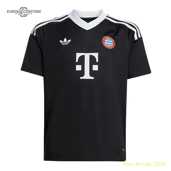 2024-2025 Bayern Munchen Third Goalkeeper Kit (Black) - Kids (Neuer 1)