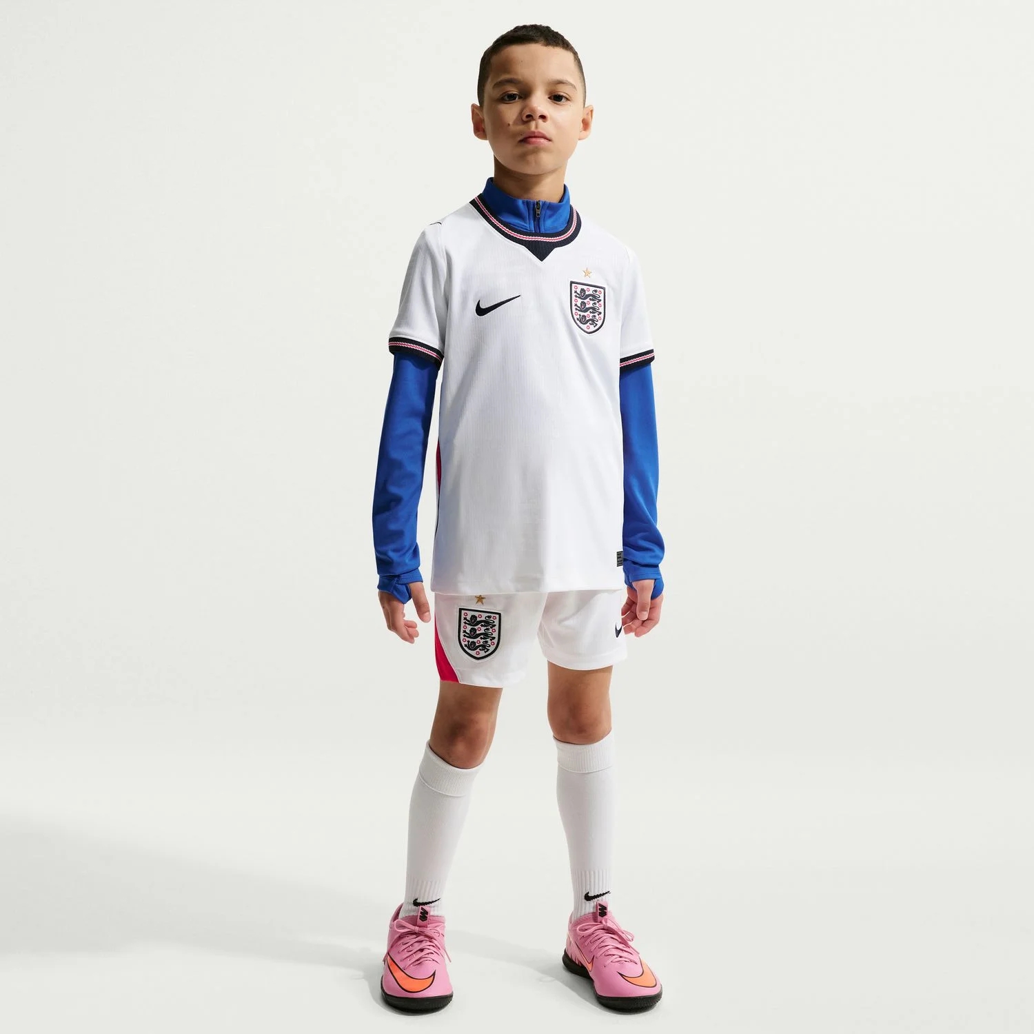 England 2026 Home Youth Jersey - Three Lions Junior Heritage Kit