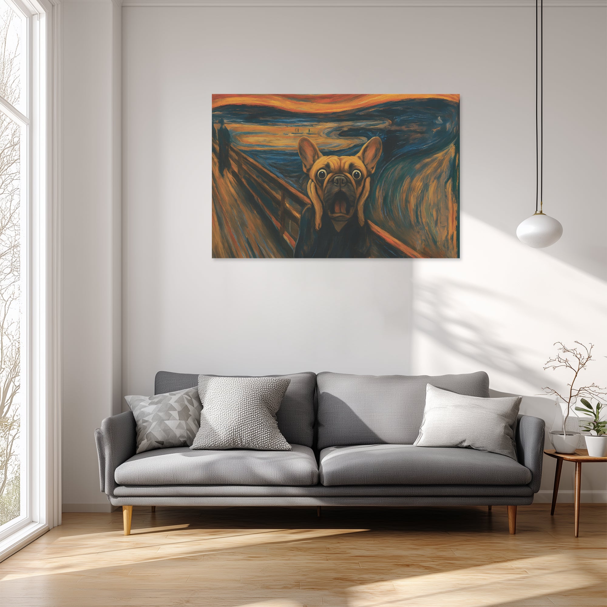 French Bulldog Ivy Adorable Frenchie Canvas Wall Art Frenchie Pet Item