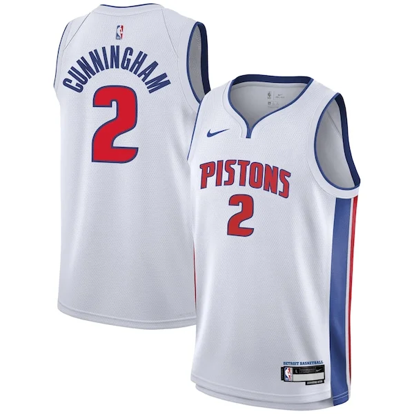 Cade Cunningham DET Swingman Jersey - genuine modern - White