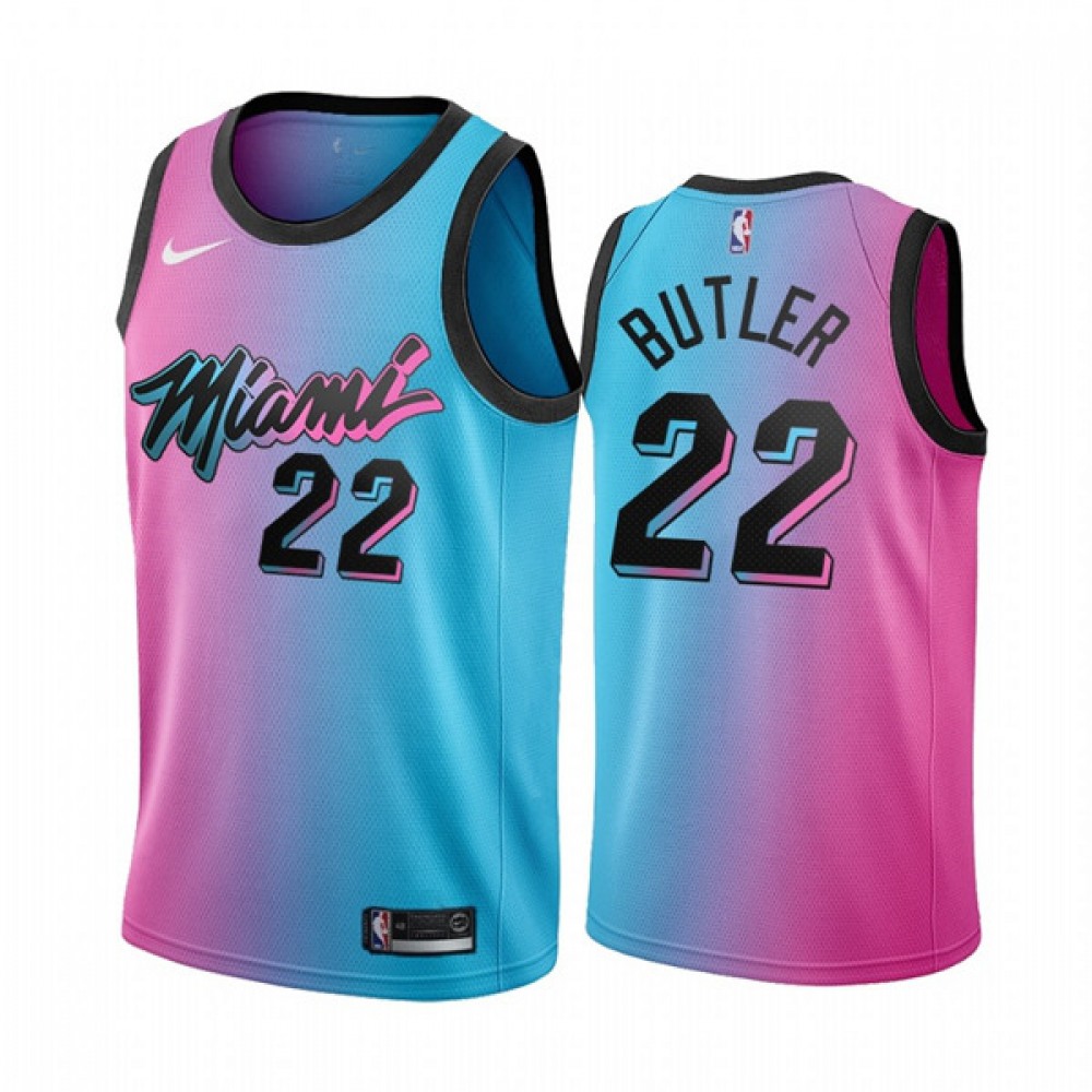 Collector's Item Men's Miami Heat #22 Jimmy Blue Basketball Jersey
