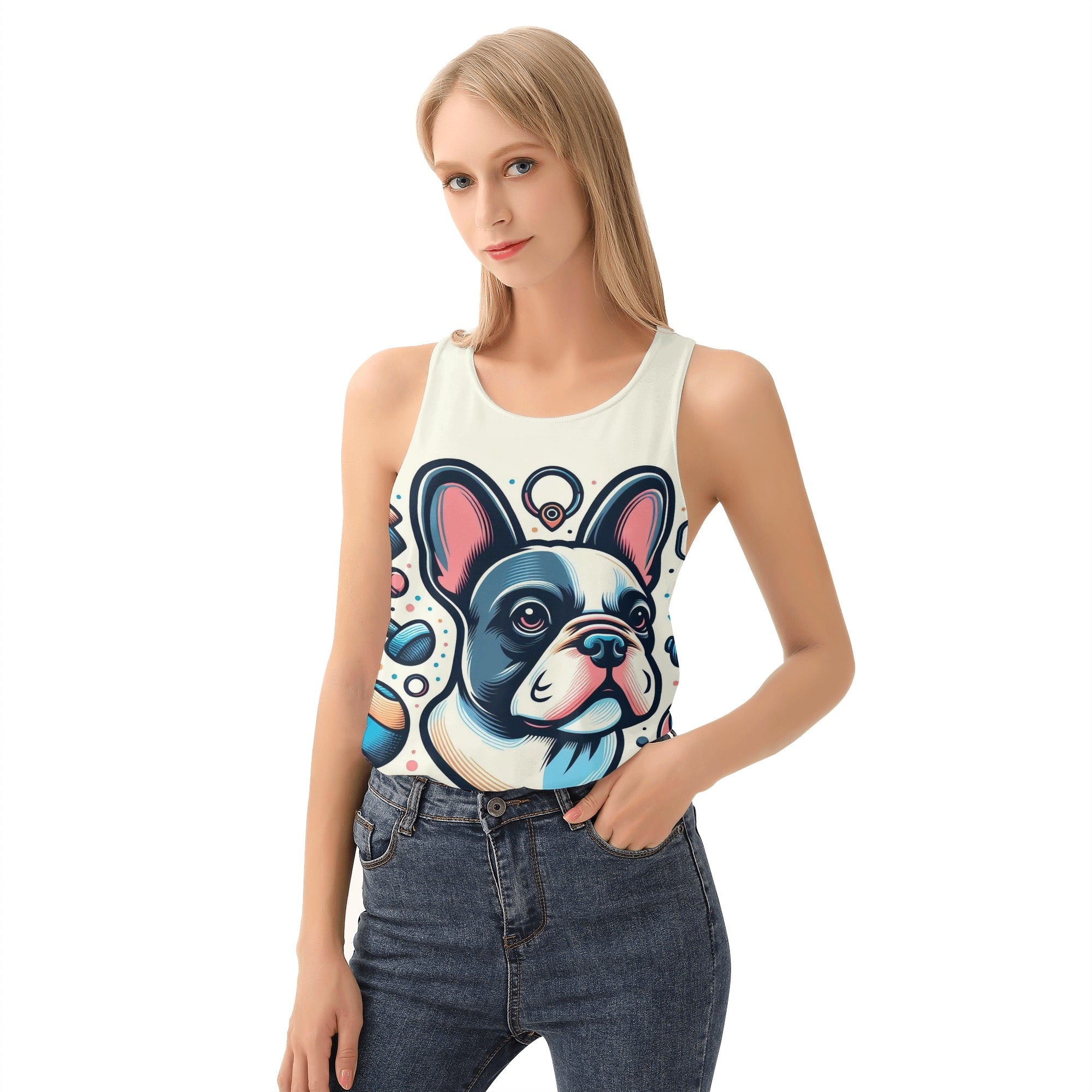 French Bulldog Lover Molly Women Tank Tops Trendy Everyday Top