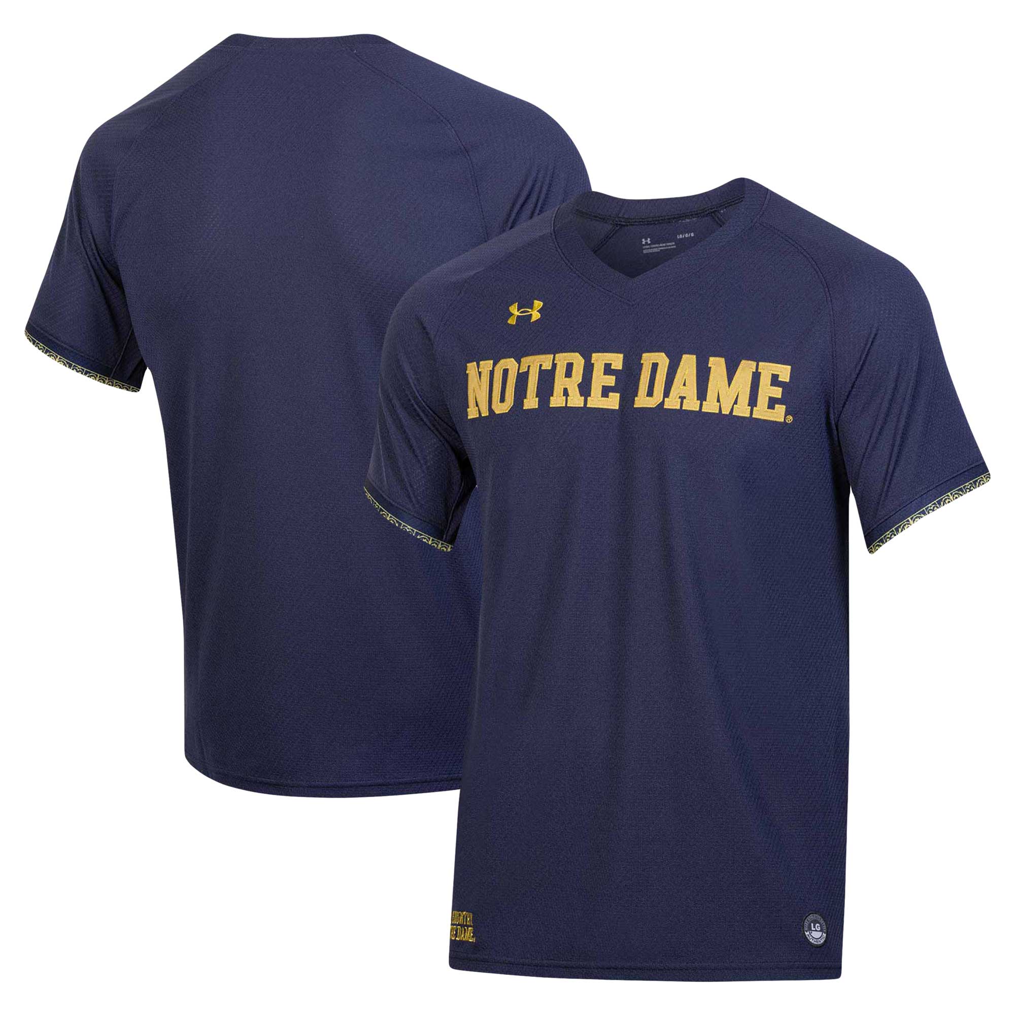 [NJP] Notre Dame Fighting Irish Replica Baseball Jersey - Navy