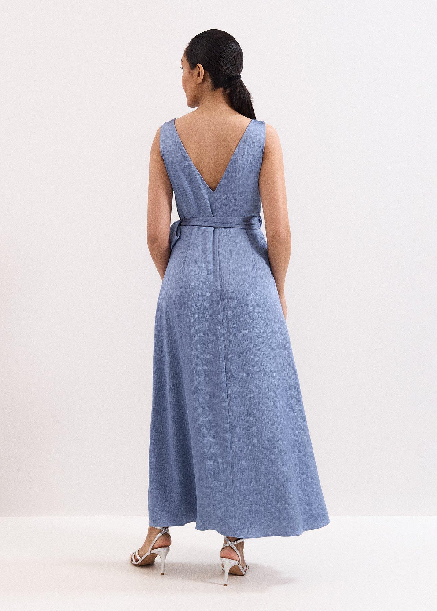 Petite Emlyn Wrap Satin Maxi Dress