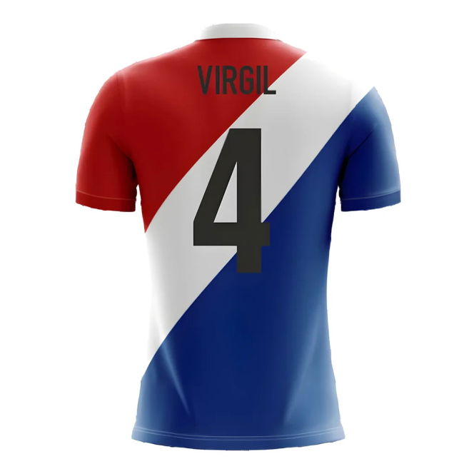 Holland Soccer Team Fan Shirt - Adults Version (Virgil 4)