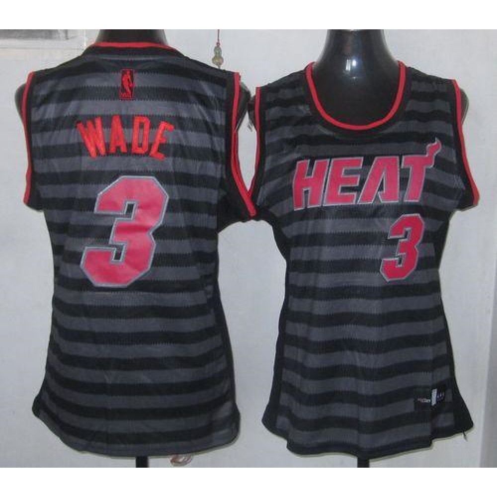 Performance Professional Men's Heat #3 Dwyane Black Basketball Jersey
