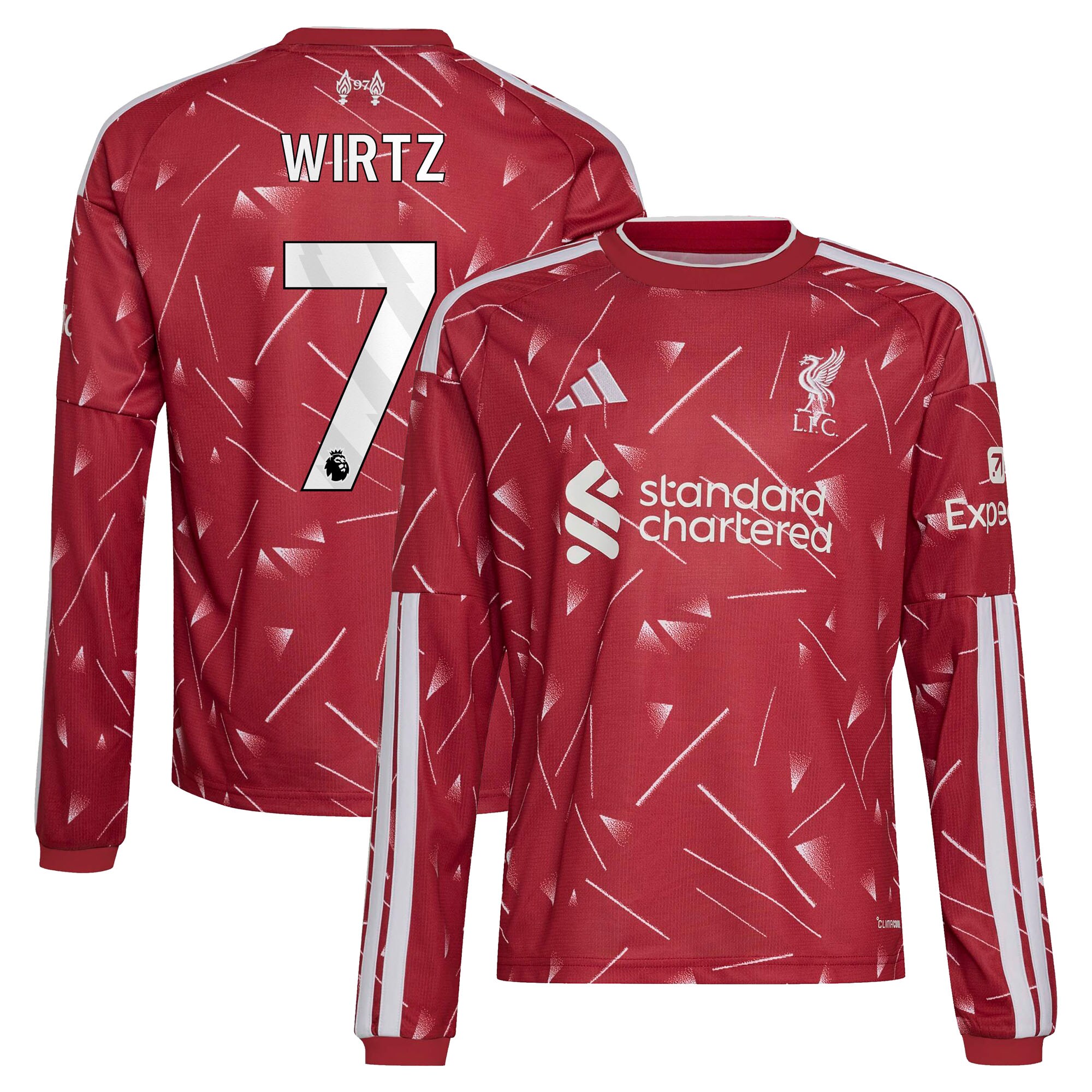 [SJH] Florian Wirtz Liverpool Youth 2026/27 Home Replica Long Sleeve Jersey - Red