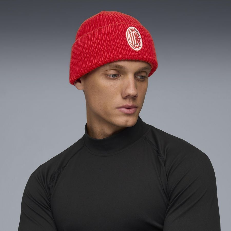 Milan Beanie Essentials For All Time Red/puma Pure White
