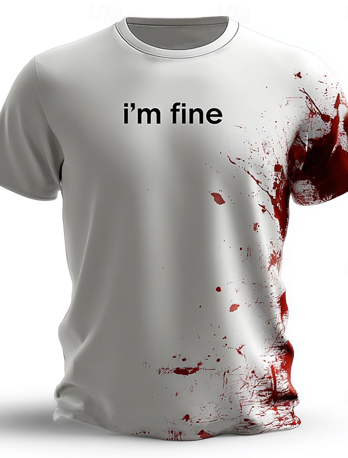 Vintage Washed Cotton Blend T Shirt Shut Up Liver Youre Fine