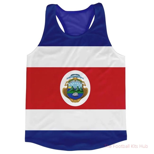 Men Costa Rica Flag Running Vest