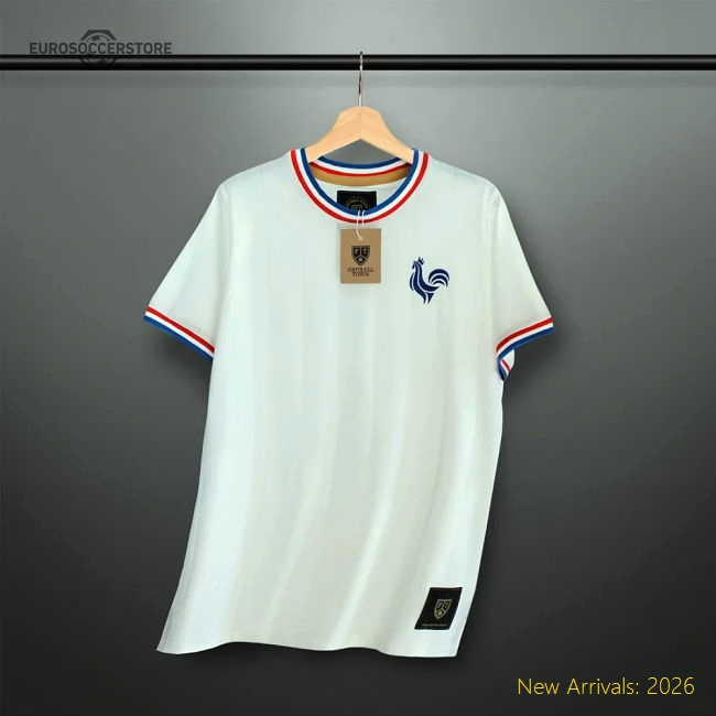 Vintage France Les Bleus Away Soccer Kit Game Wear Jersey