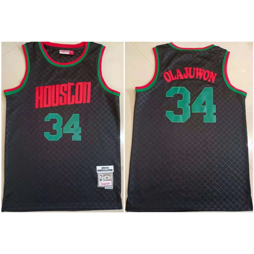 Premium 34 Houston Rockets Jersey Black - - Must-Have Jersey