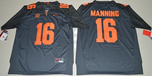 Men's None Game 2016 moisture wicking Peyton Manning #16 breathable