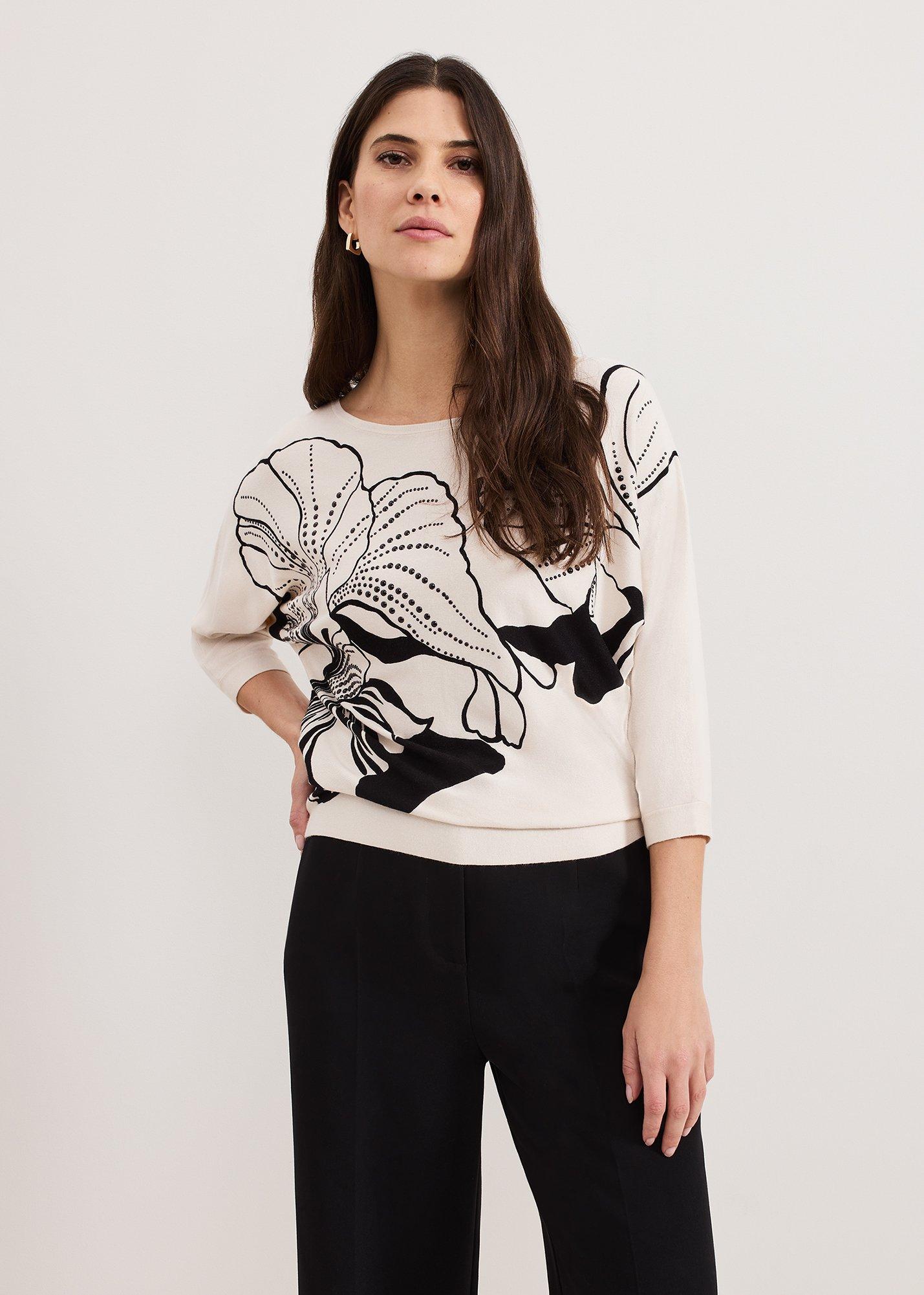 Poppie Studd Batwing Knit Top