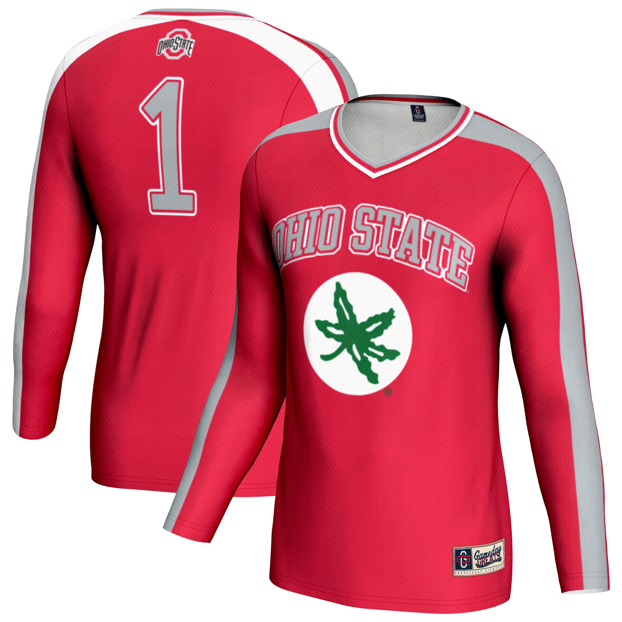 Ohio State Buckeyes GameDay Greats Youth #1 Lightweight Volleyball Fashion Jersey - Scarlet