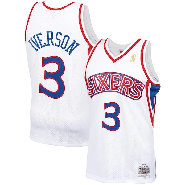 Premium-Quality Allen Iverson PHI NBA Swingman Jersey - Fan Favorite