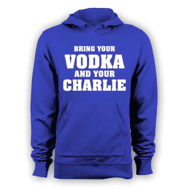 Leicester City Jamie Vardy Vodka and Charlie Hoody (Blue) - authent...