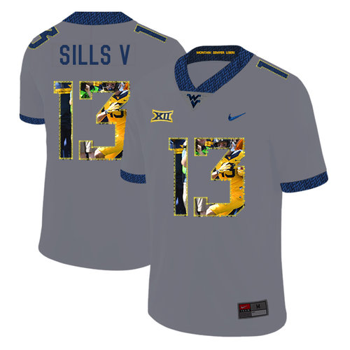 Men's None Gray 2024 match worn David Sills #13 game day Jersey