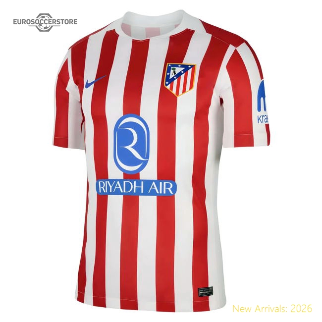 2025-2026 Madrid Atletico Madrid Home Kit Shirt For Men And Women