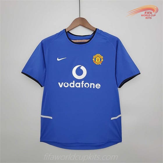 Manchester United 02-03 Third Blue Football Kit