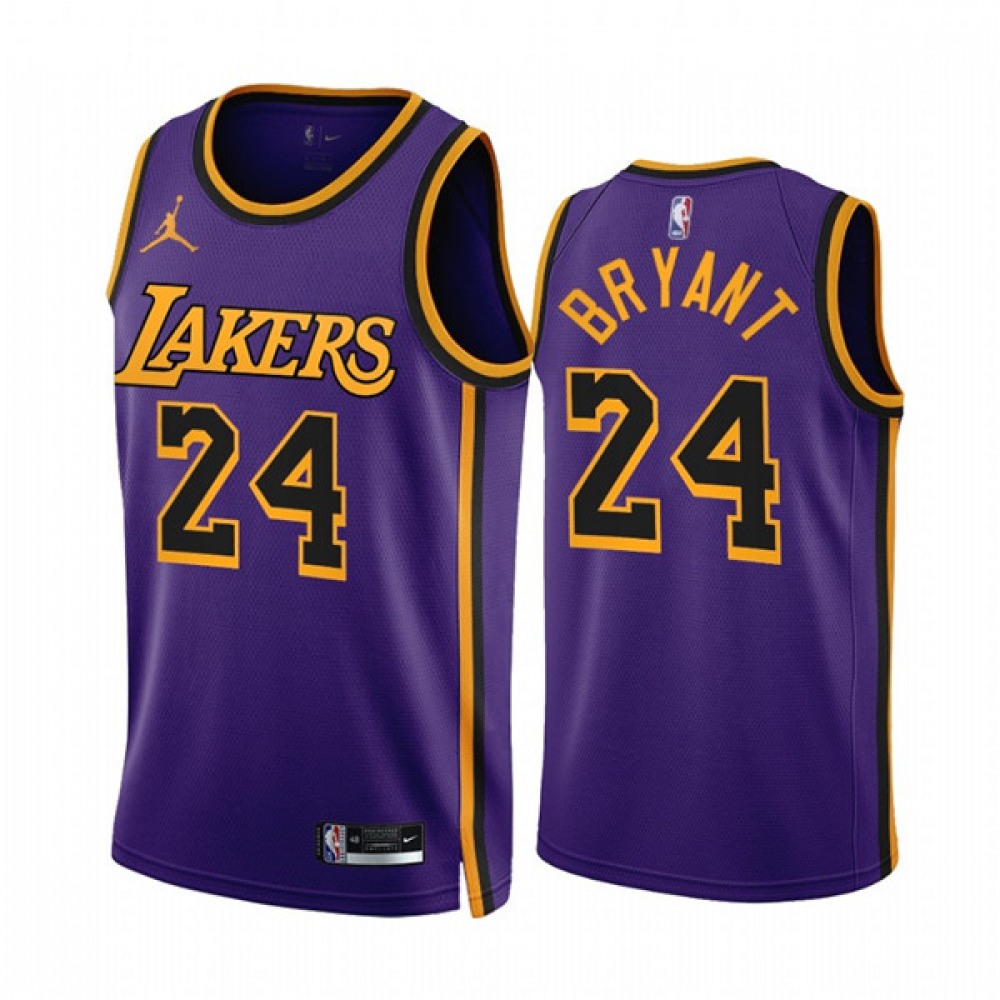 Game Day Limited Edition Men's LAL #24 Kobe Purple Basketball Jersey