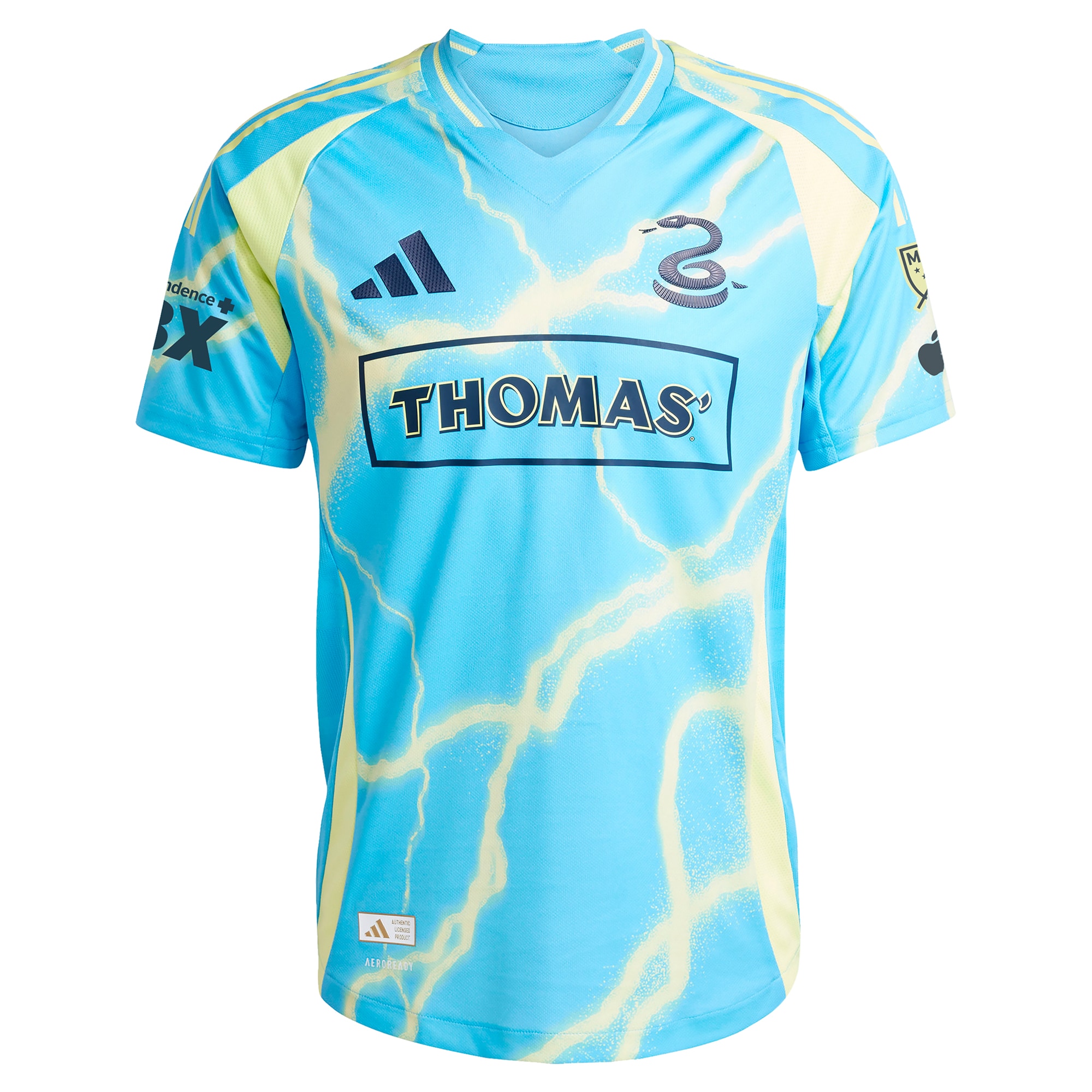 [LK] Philadelphia Union 2025 The Voltage Kit Authentic Custom Jersey - Blue
