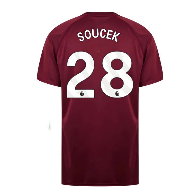 Soucek 28 High Quality West Ham 2025-2026 Home Shirt