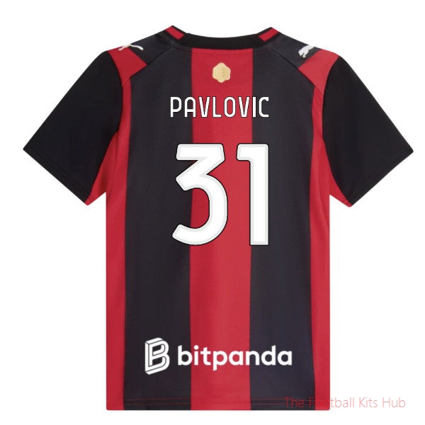 Replica AC Milan 2026-2027 Home Shirt (Kids) (Pavlovic 31)