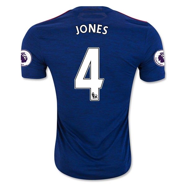 Advanced Fabric Man Utd Manchester United Away 2016-17 JONES 4 Soccer