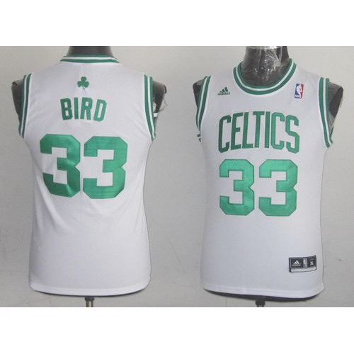 Boston Celtics #33 Larry Bird White Throwback Stitched Youth NBA Jersey Youth