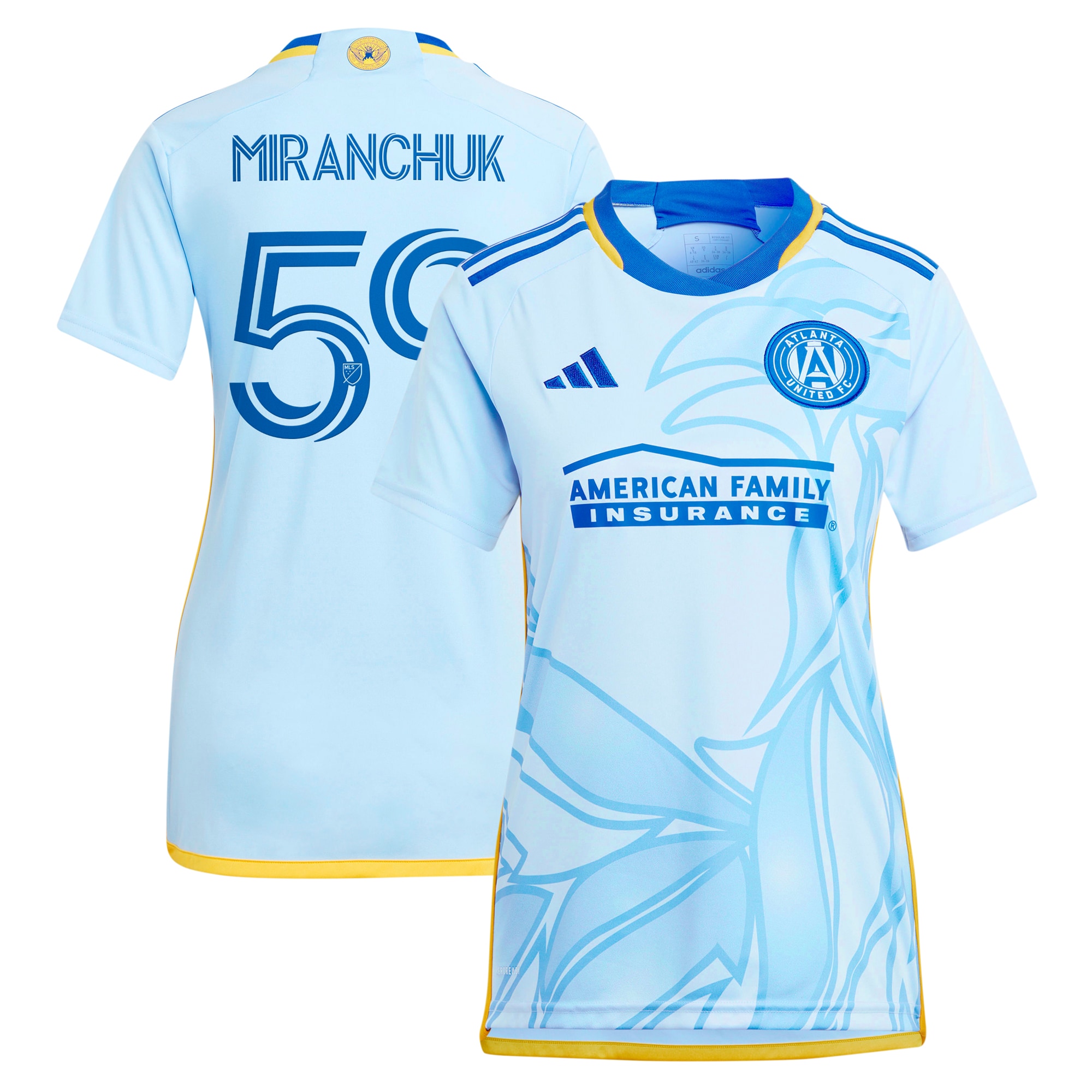 [SJH] Aleksei Miranchuk Atlanta United FC Women's 2024 The Resurgens Kit Replica Player Jersey - Light Blue