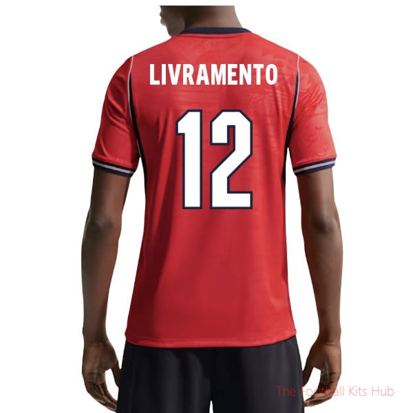 England 2026-2027 Away Shirt Livramento #12 National Team Jersey