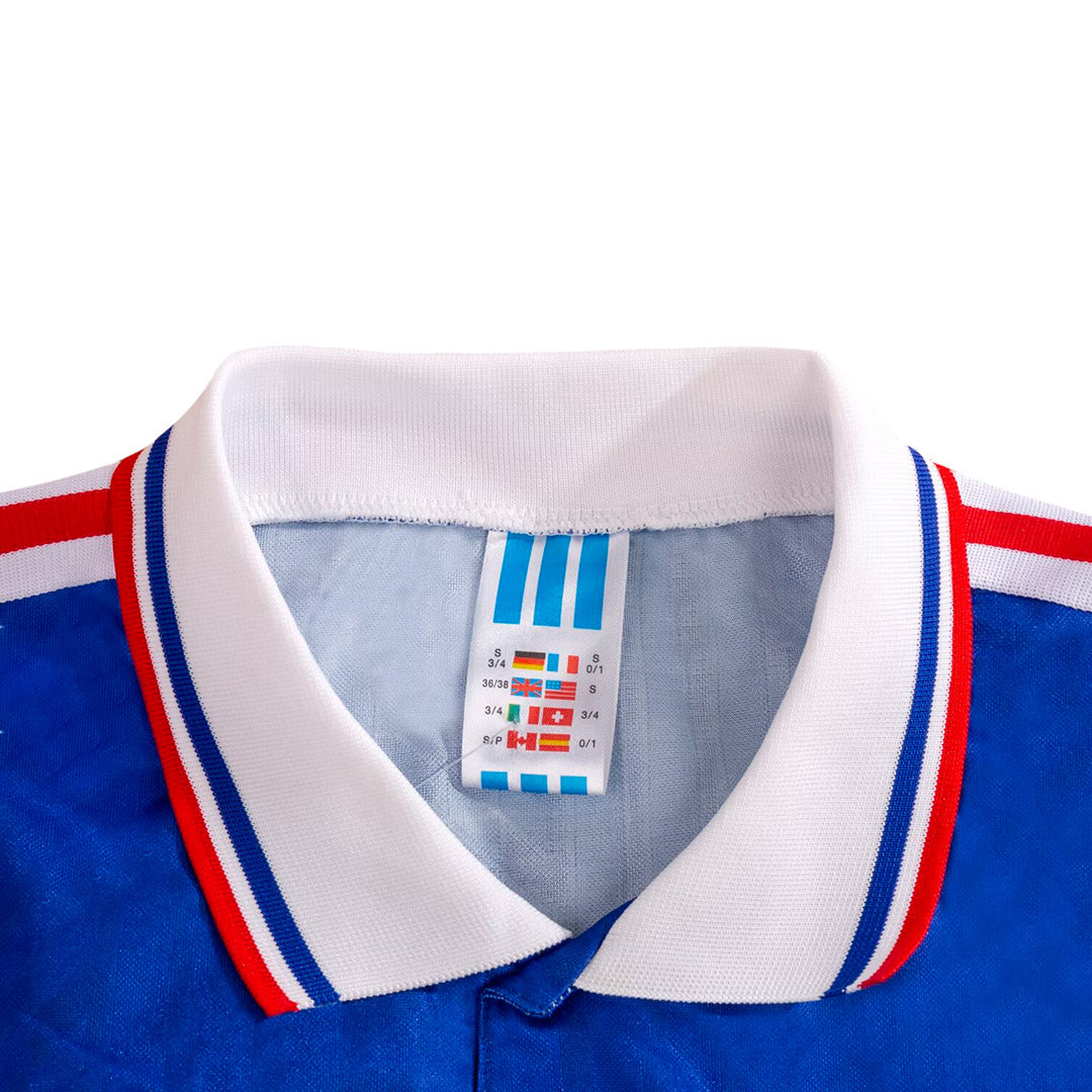 Retro 1994 France Home  Soccer Jersey Authentic Kit