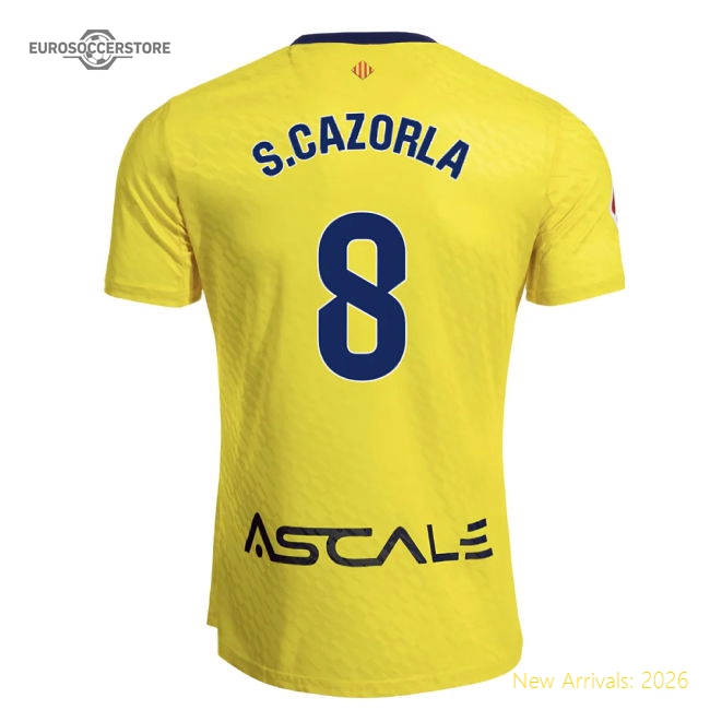 Exceptional 2025-2026 Villarreal Main Jersey (scazorla 8)