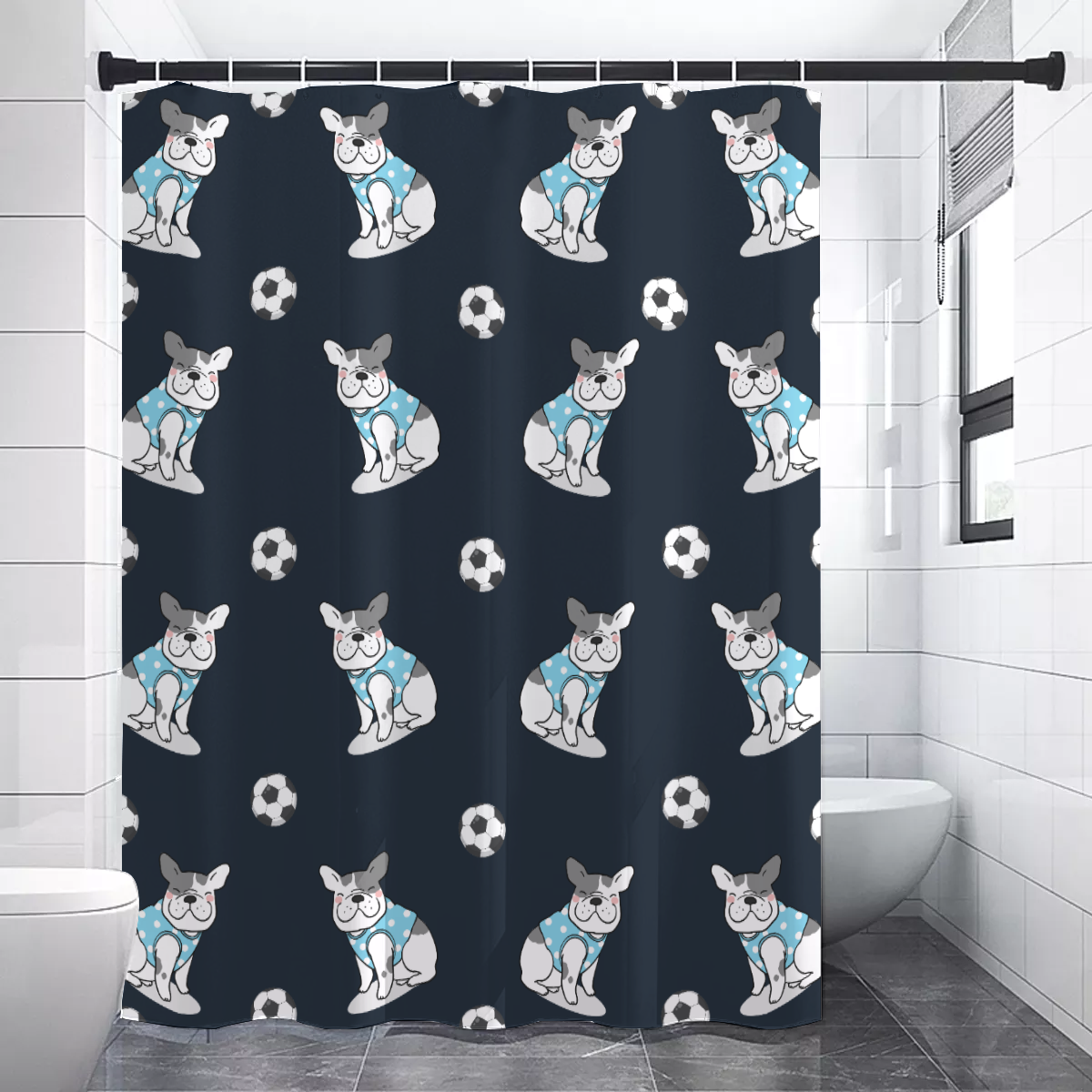 Everyday Durable Stylish Odie - Shower Curtains for Dog Owners Premium