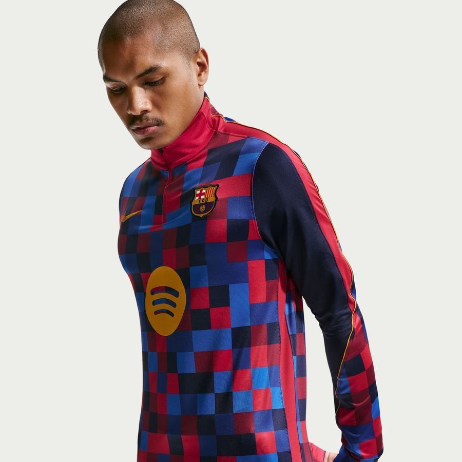 Barcelona Training Shirt Dri-FIT Strike - Noble Red/Blackened Blue/Mineral Yellow