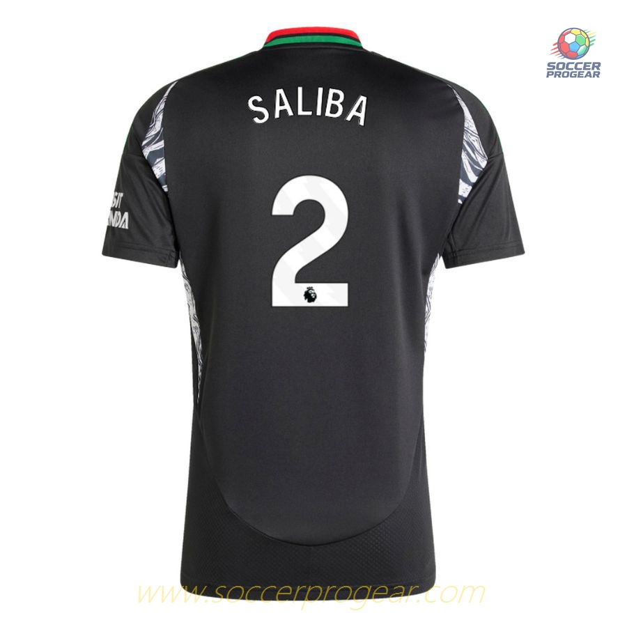 Arsenal Away Soccer Shirt 2024-25 Edition Saliba