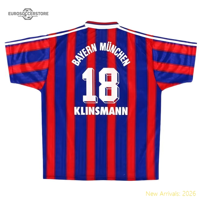 Teams,Bayern Bayern Home Club Munich 1995-97 Kit Shirt #18