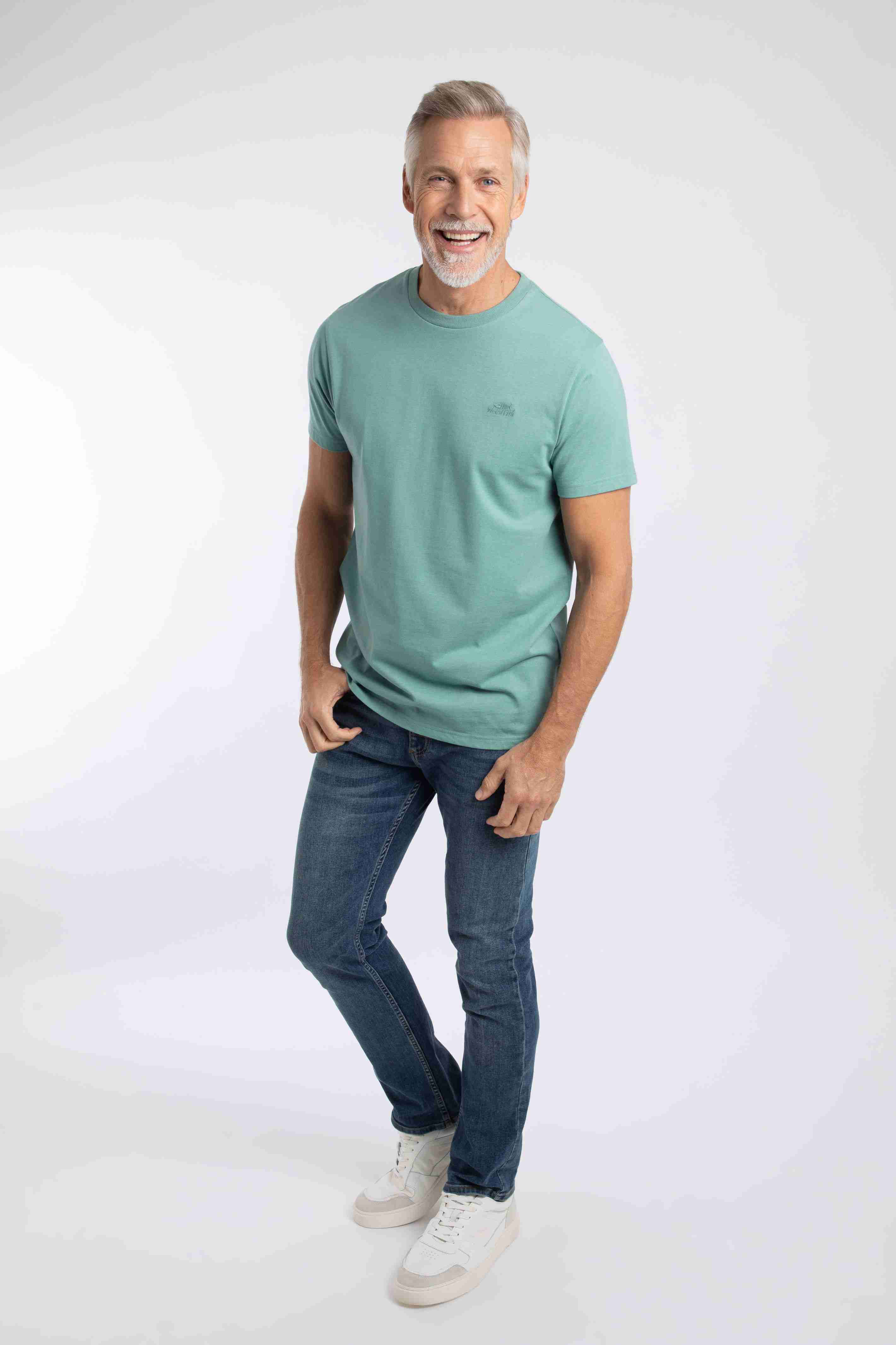 Hooked Branded T-Shirt Mineral Blue