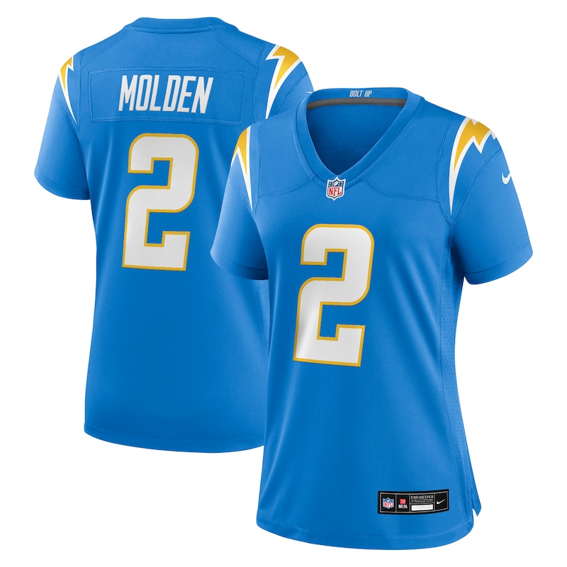 None Elijah Molden LA Chargers Energetic Official Jersey for NFL Fans