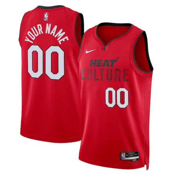 Miami Heat MIA Swingman Jersey - high-quality NBA - Red game-day