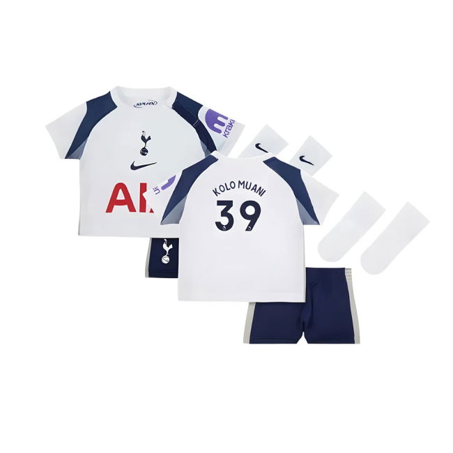 Die-hard Spurs Tottenham Home Baby Kit Kolo Muani #39 Match Qualit...