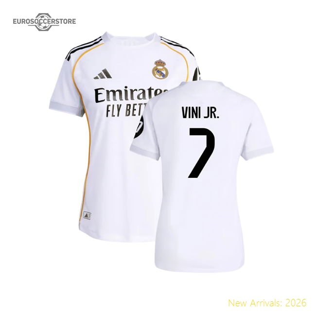 First-class 2025-2026 Real Madrid Authentic First Jersey (womens) (